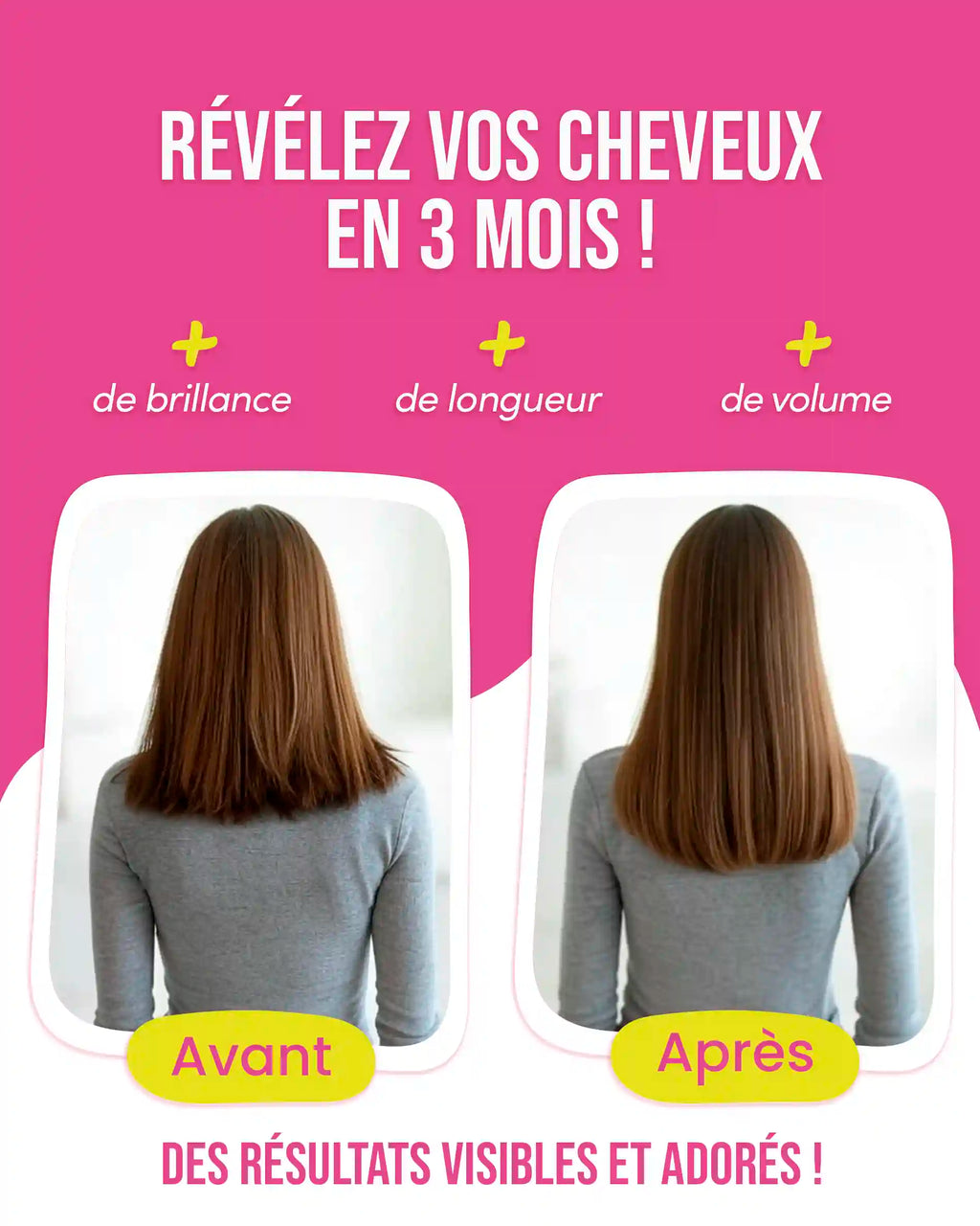 Gummies vitaminés pour la pousse des cheveux